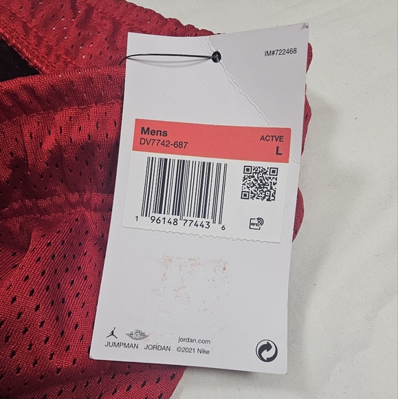 Nike Air Jordan Jumpman DV7742 687 Classic Mesh Shorts Men Size Large - Picture 2 of 3